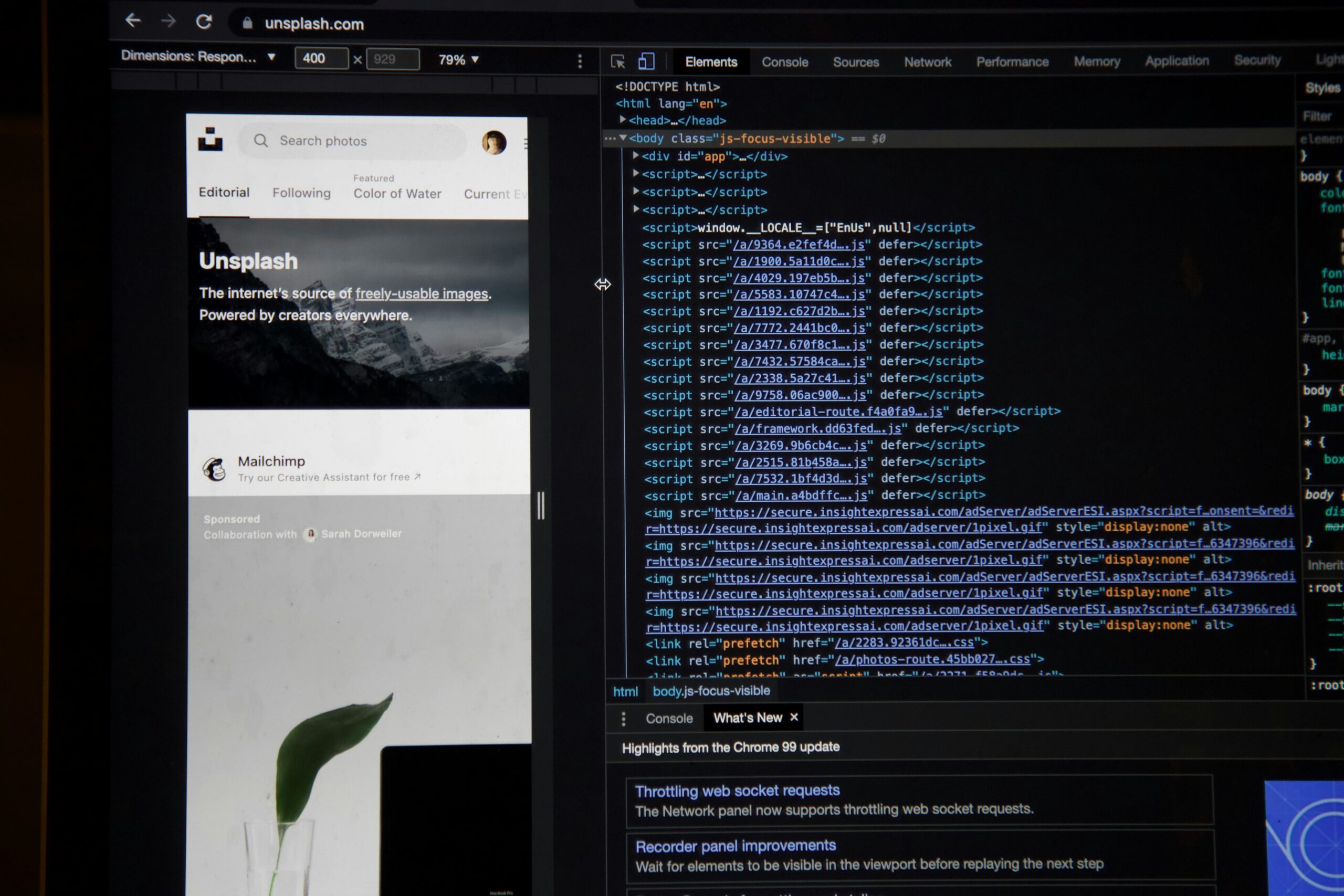 Screenshot showing text-to-speech functionality in action