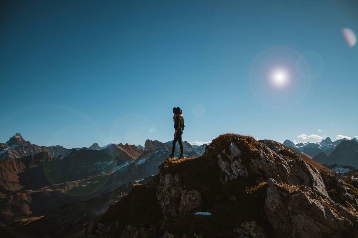 Nebelhorn hiker