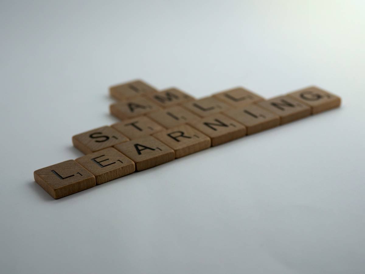 scrabble, scrabble pieces, lettering, letters, wood, scrabble tiles, words, quote,i am still learning, learning, learn, study, life study, always learning, world student, student of life,