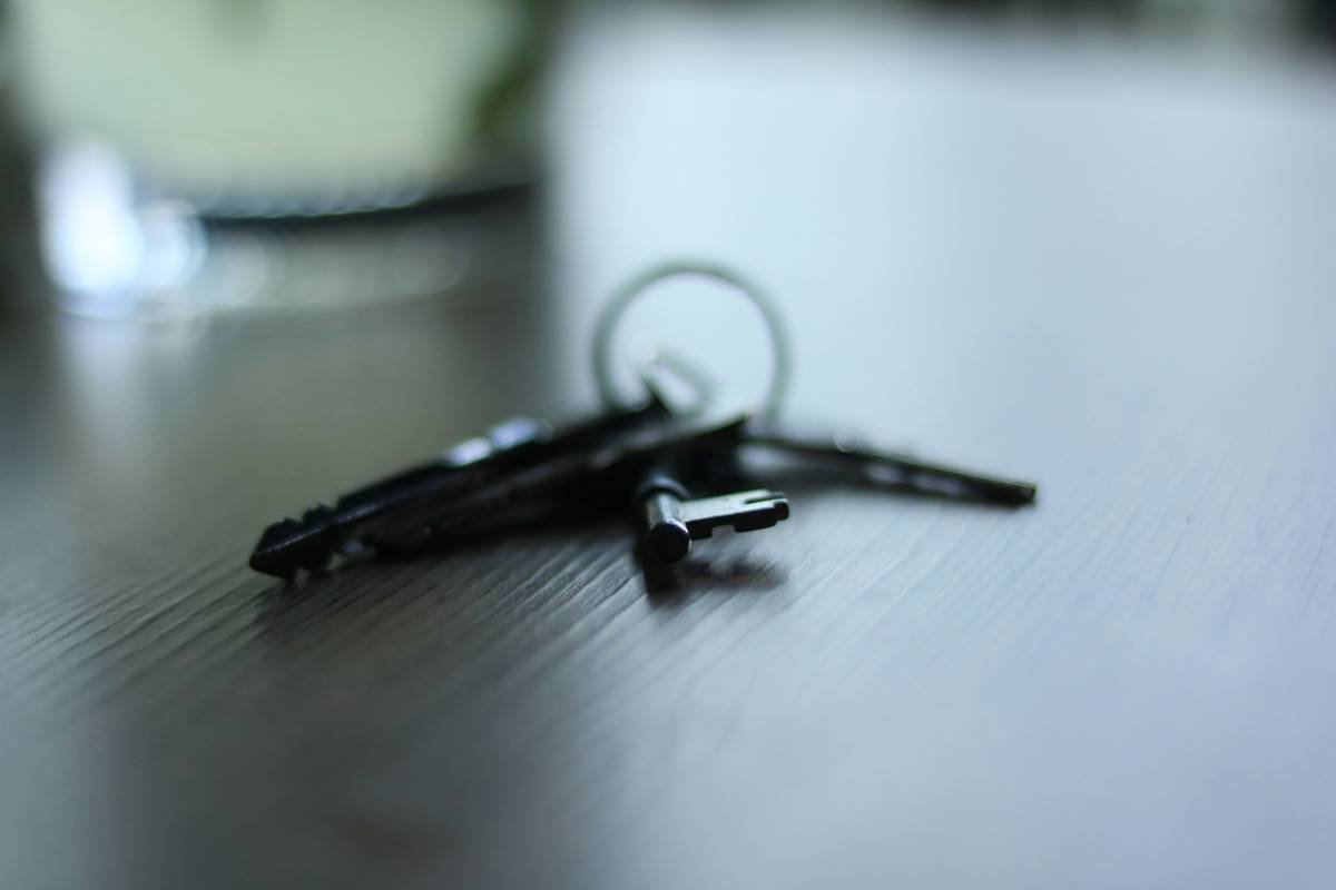 The house was quiet and it was raining outside. The keys lay on the table, just there, almost saying, why don't you open the gate and step outside?